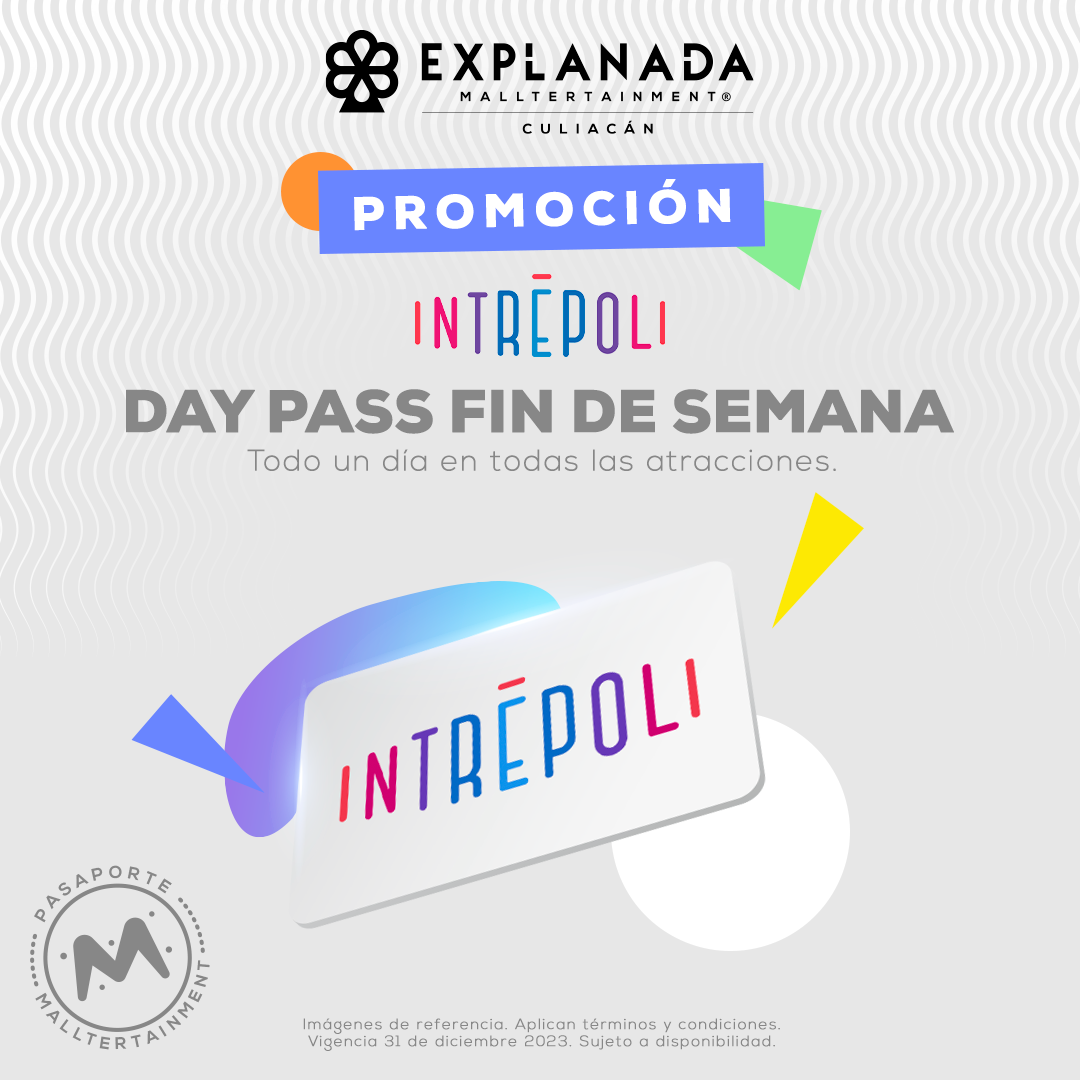 Disfruta todo un día de todas las atracciones de Intrepoli en Fin de Semana