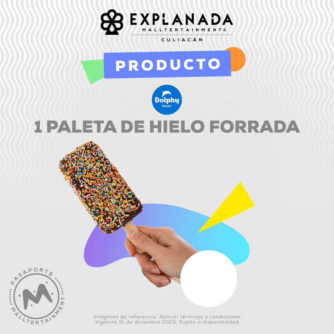 1 Paleta de hielo forrada