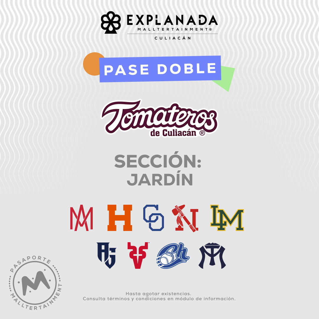 Obtén un pase doble para el juego de Tomateros que prefieras. *Aplica solo temporada regular.  *No aplica en playoff. *Sujeto a disponibilidad.